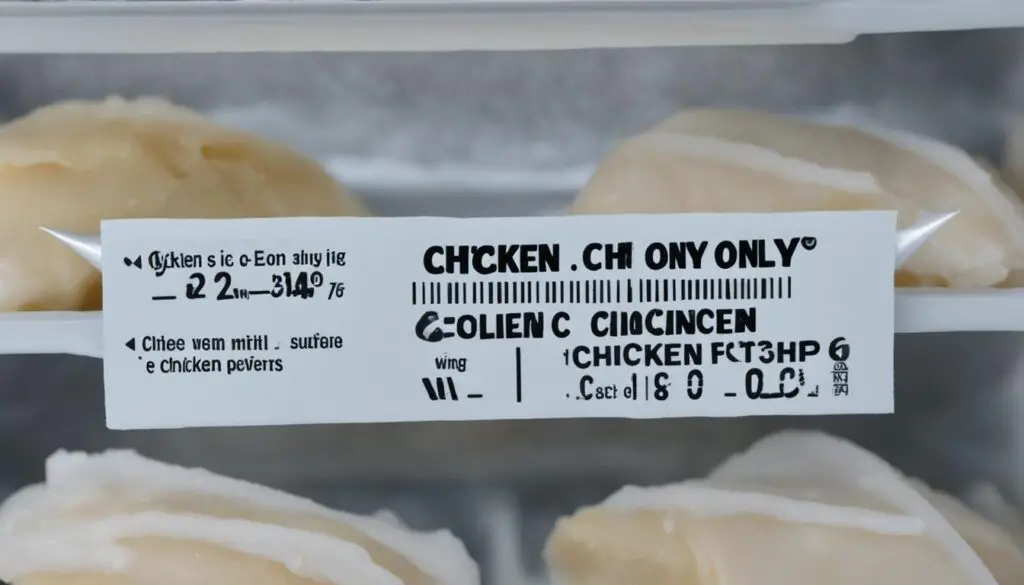 tips for storing frozen chicken