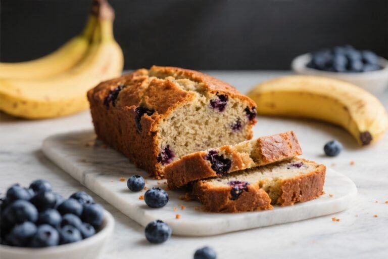 Blueberry Banana Bread Recipe – Moist, Bright, and Easy
