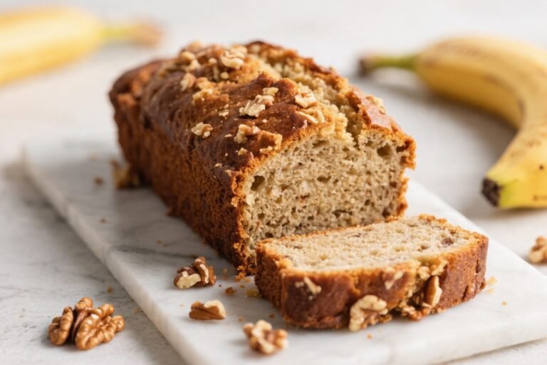 Walnut Crunch Banana Bread Recipe – Moist, Cozy, and Packed With Texture