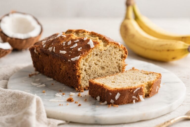 Coconut Banana Bread Recipe – Moist, Toasty, and Easy to Make