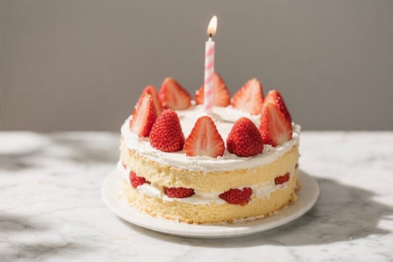 Strawberry Shortcake Birthday Cake – A Light, Festive Classic