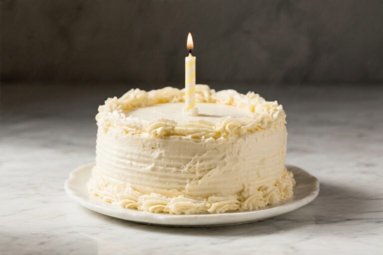 Classic Vanilla Birthday Cake – Soft, Buttery, and Celebration-Ready